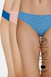 Zivame Anti-Microbial Low Rise Full Coverage Bikini Panty (Pack of 3) - Multicolor — thumbnail 1
